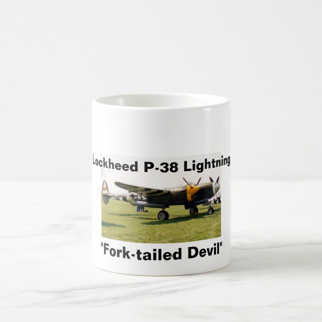 Lockheed P-38 blixt Kaffemugg (Center)