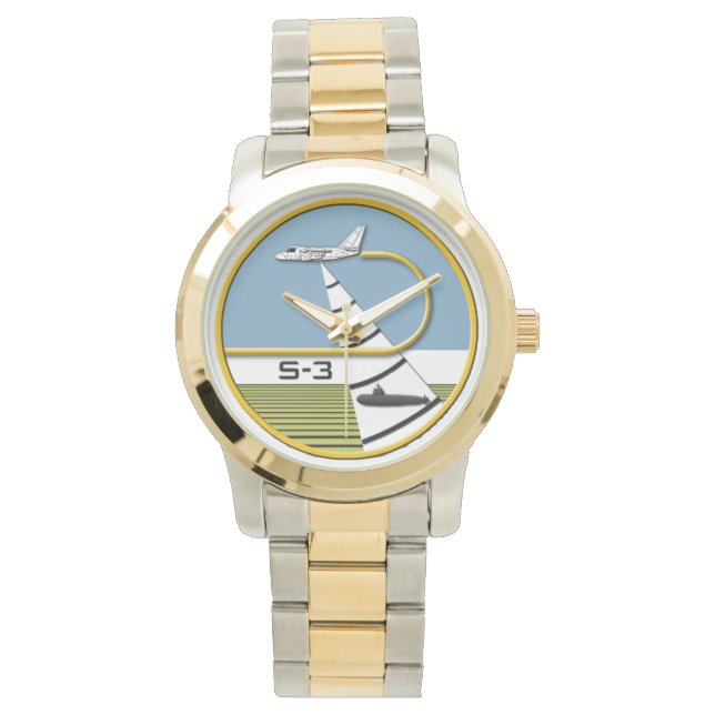 LOCKHEED S-3 VIKING AIRANTISUBRON SEACONRON WATCH ARMBANDSUR (Framsida)