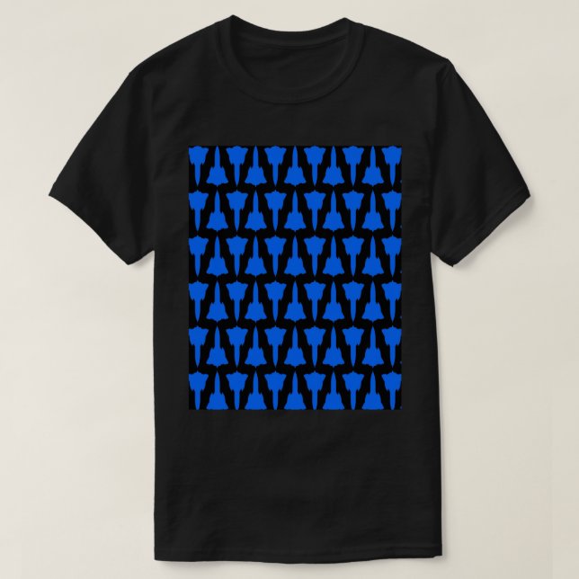 Lockheed SR-71 Blackbird - Blue _amp_ Black Patter T Shirt (Design framsida)