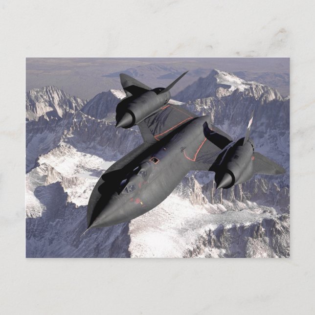 Lockheed SR-71 Blackbird - vycard Vykort (Framsida)