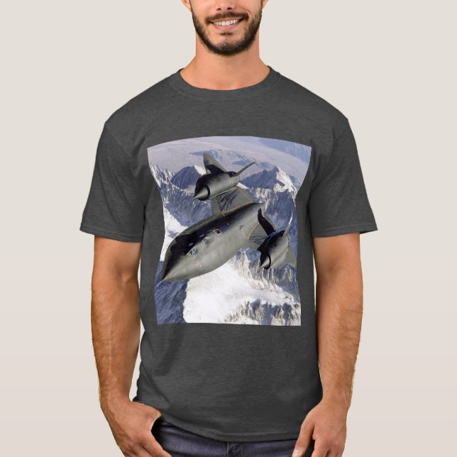 Lockheed SR-71B Blackbird T Shirt (Framsida)