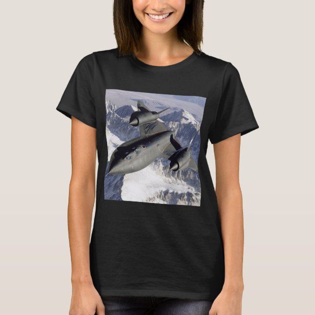 Lockheed SR-71B Blackbird T Shirt (Framsida)