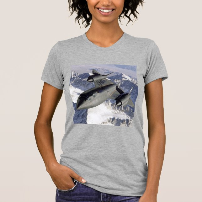 Lockheed SR-71B Blackbird T Shirt (Framsida)