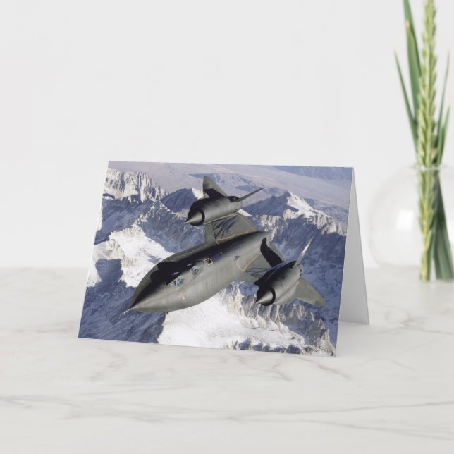 Lockheed SR-71B Blackbird Tack Kort (Framsida)