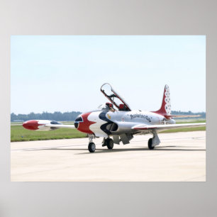 Lockheed T-33 skyttestjärna på shaw AFB. Poster