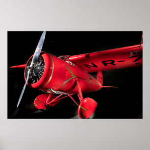 Lockheed Vega 5B, Amelia Earhart Kanvastryck Poster