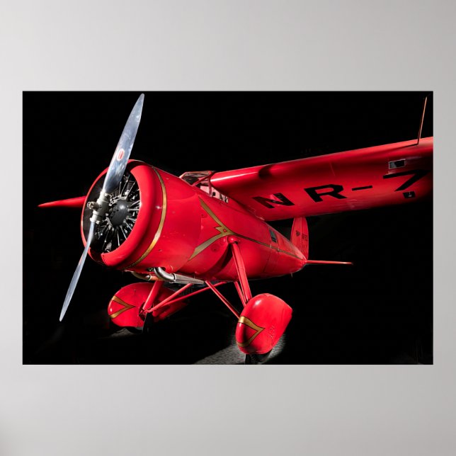 Lockheed Vega 5B, Amelia Earhart Poster (Framsidan)