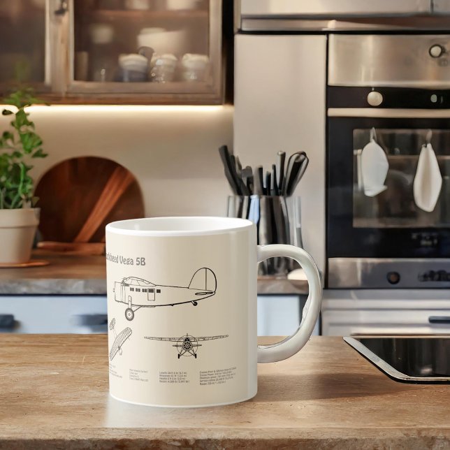 Lockheed Vega 5B - Flygplan SD Kaffemugg (Skapare uppladdad)