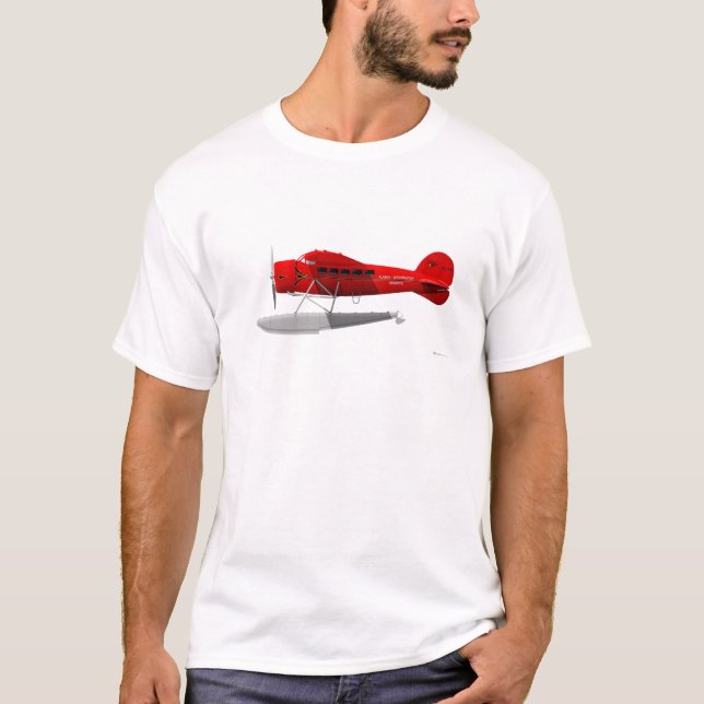 Lockheed Vega flöteflygplan T-shirt (Framsida)