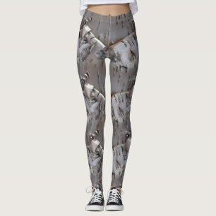 Lockig Björkbark Trä Rustik Leggings