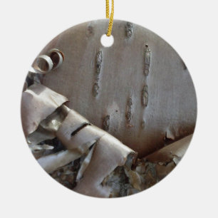 Lockig Björkbark Trä Rustik Ornament
