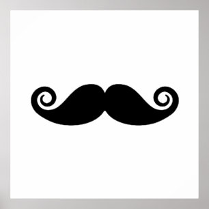 Lockig mustasch poster
