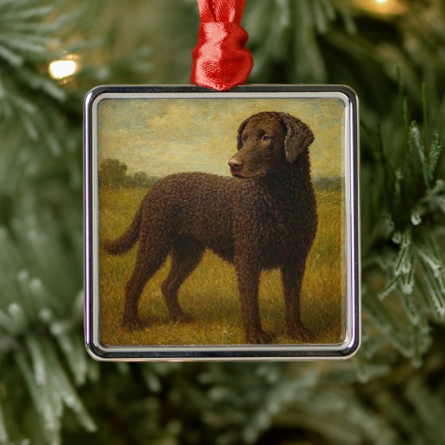 Lockig Retriever Julgransprydnad Metall (Träd)