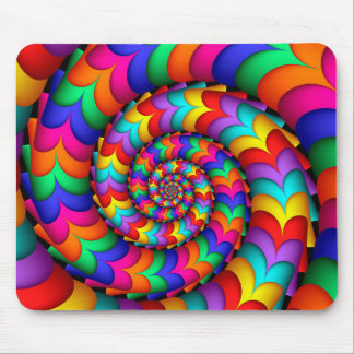 Lockig spoleregnbågespiral Mousepad Musmatta