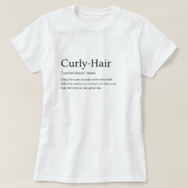 Lockigt Hår Definition Hårtyper Grafisk T-shirt