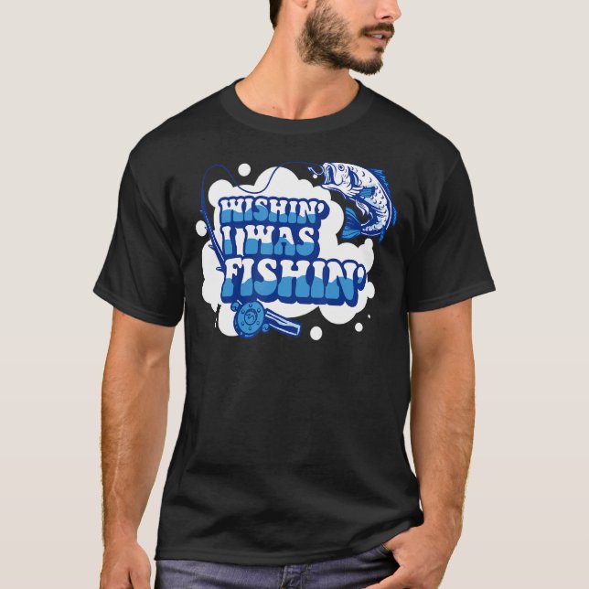 Lockska Större Fisk Krokar Fiske Fångst T Shirt (Framsida)