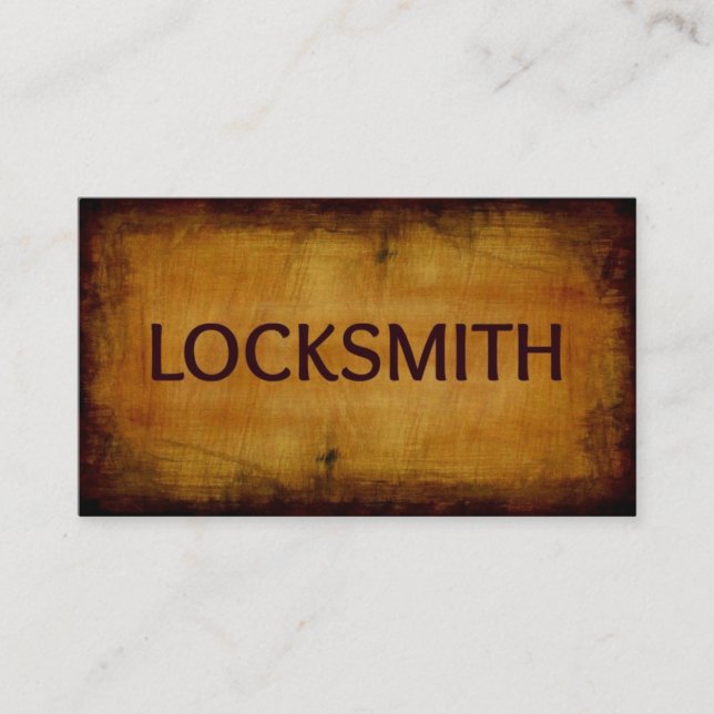 Locksmith Affärskort Visitkort (Framsida)