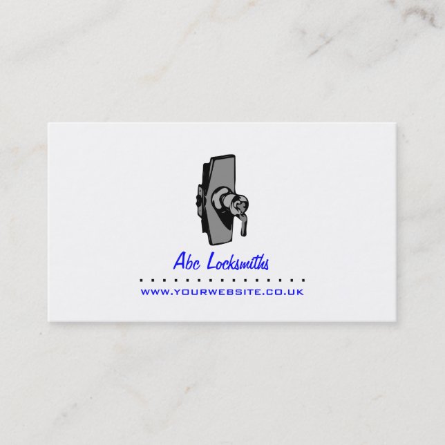 Locksmith Affärskort Visitkort (Framsida)