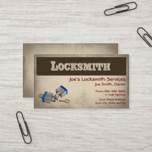 Locksmith Affärskort Visitkort