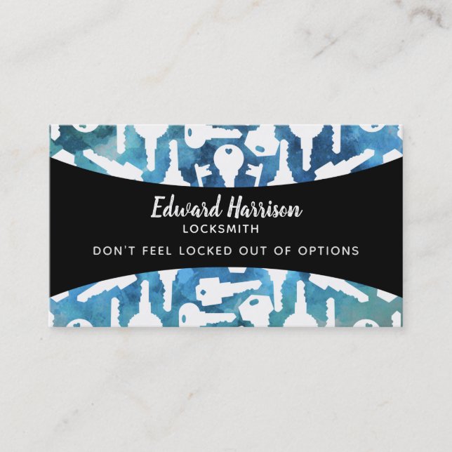 Locksmith-Affärskort Visitkort (Framsida)