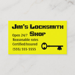 Locksmith-affärskort Visitkort