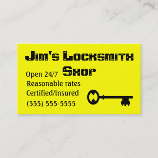 Locksmith-affärskort Visitkort
