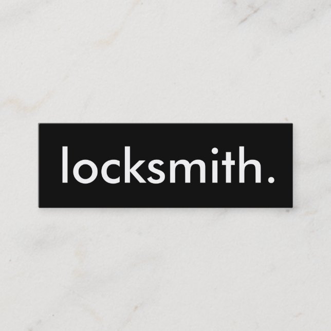 locksmith. lojalitetstansmaskinkort lojalitetskort (Framsida)