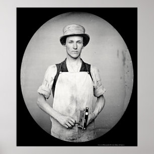 Locksmith med verktygdaguerreotypen 1852 poster