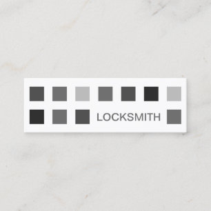 LOCKSMITH (modets fyrkanter) Mini Visitkort