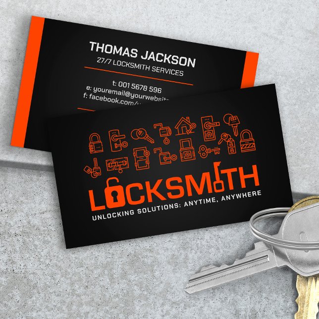 Locksmith Services Visitkort (Skapare uppladdad)