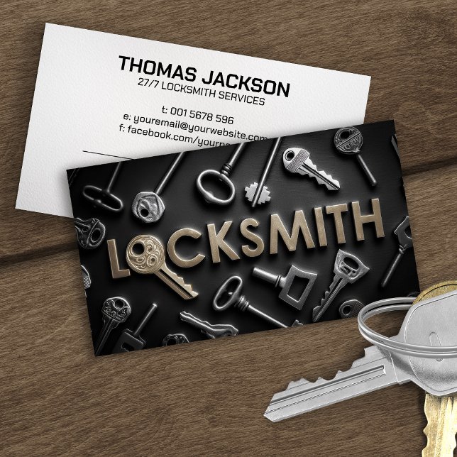 Locksmith Services Visitkort (Skapare uppladdad)