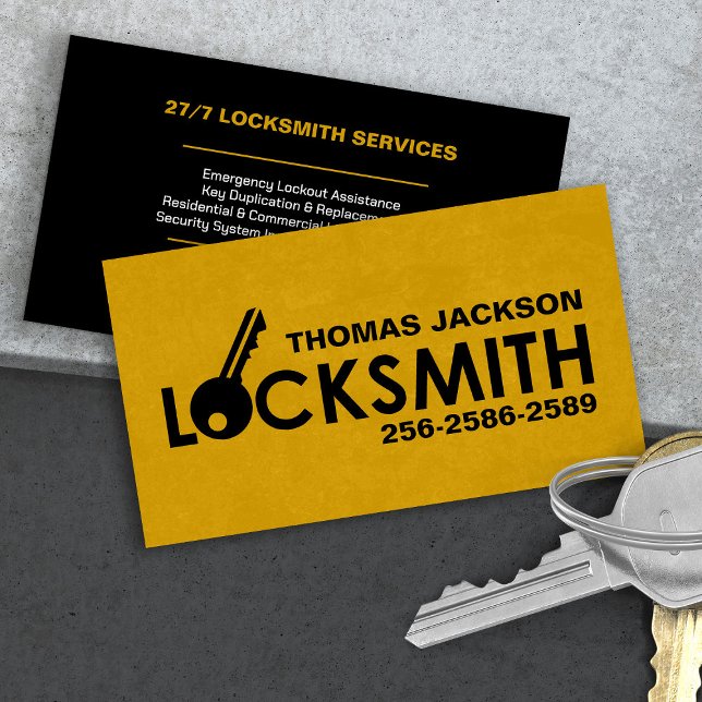 Locksmith Services Visitkort (Skapare uppladdad)