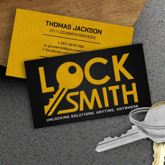Locksmith Services Visitkort (Skapare uppladdad)