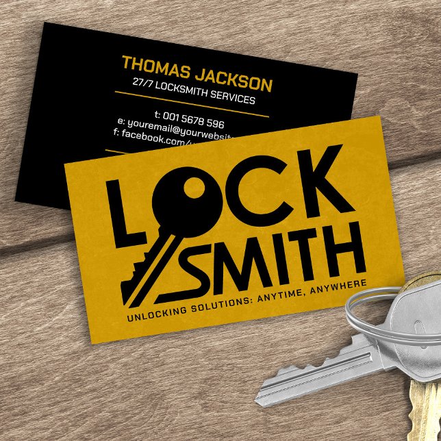Locksmith Services Visitkort (Skapare uppladdad)