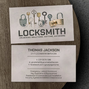 Locksmith Services Visitkort