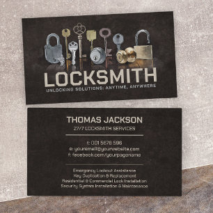 Locksmith Services Visitkort