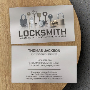 Locksmith Services Visitkort