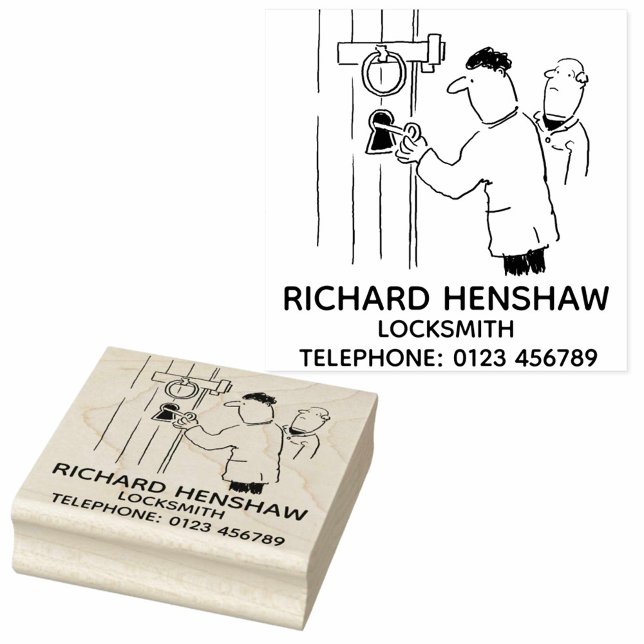 Locksmith Unlocks en kyrkodörr Stämpel (Skapare uppladdad)