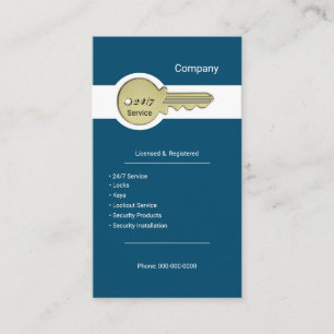 Locksmith Visitkort