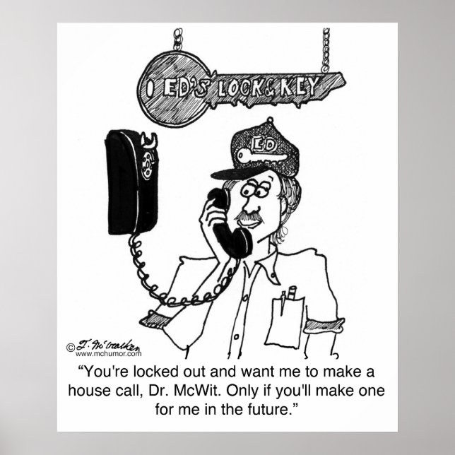 Locksmith Won gör inget hussamtal Poster (Framsidan)