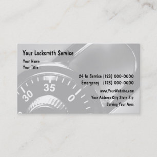 LocksmithPadlock Backgroud Visitkort