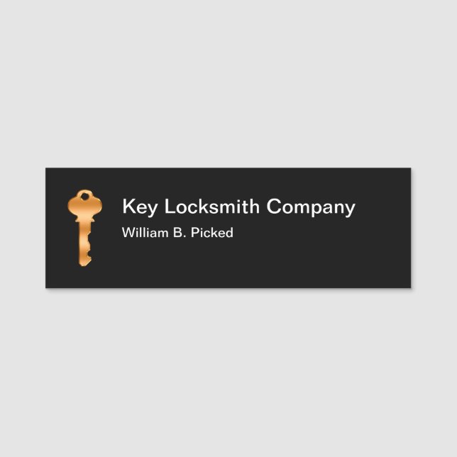 Locksmithprofessionellanställd Namnbricka (Framsida)