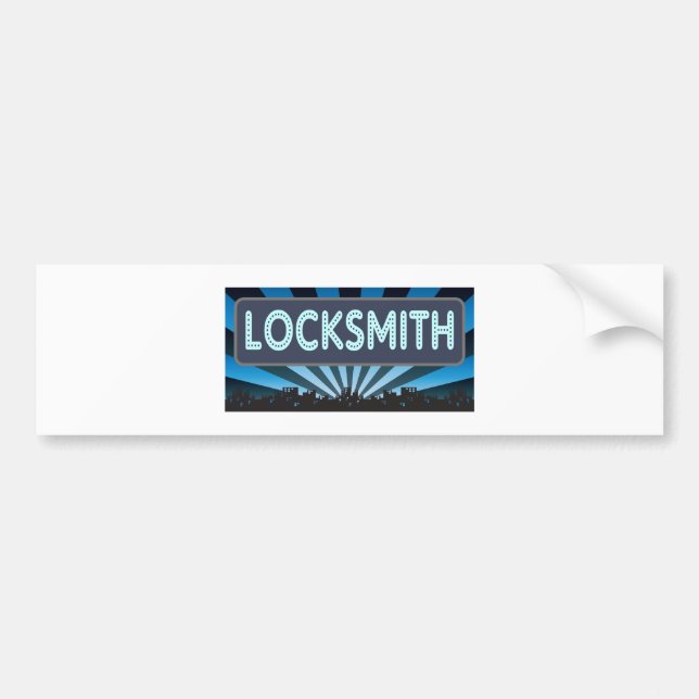 Locksmithstort festtält bildekal (Framsidan)