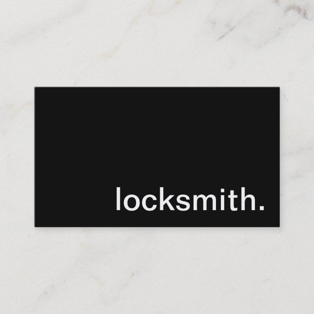 Locksmithvisitkort Visitkort (Framsida)
