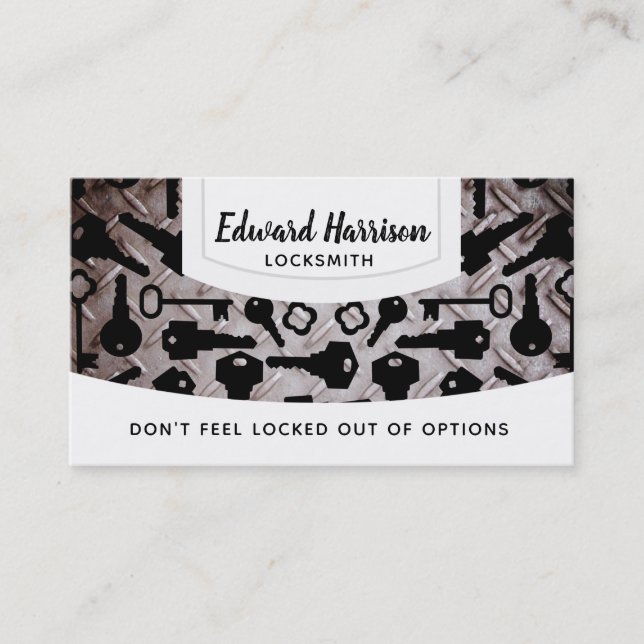 Locksmithvisitkortar Visitkort (Framsida)