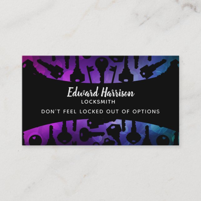 Locksmithvisitkortar Visitkort (Framsida)