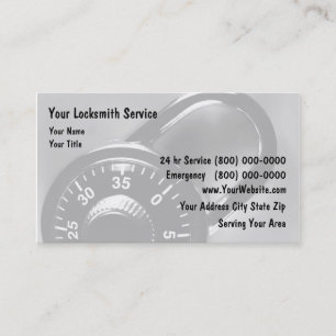 Locksmithvisitkortar Visitkort