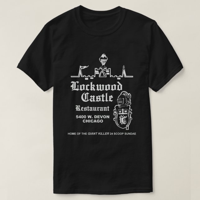 Lockwood Castle Restaurant, Chicago, IL T Shirt (Design framsida)