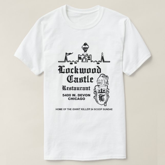 Lockwood Castle Restaurant, Chicago, IL T Shirt (Design framsida)