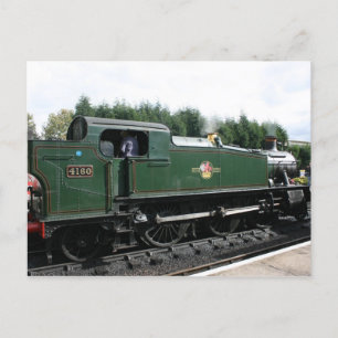 Loco 4160 vid Bishops Lydeard station, Somerset Vykort